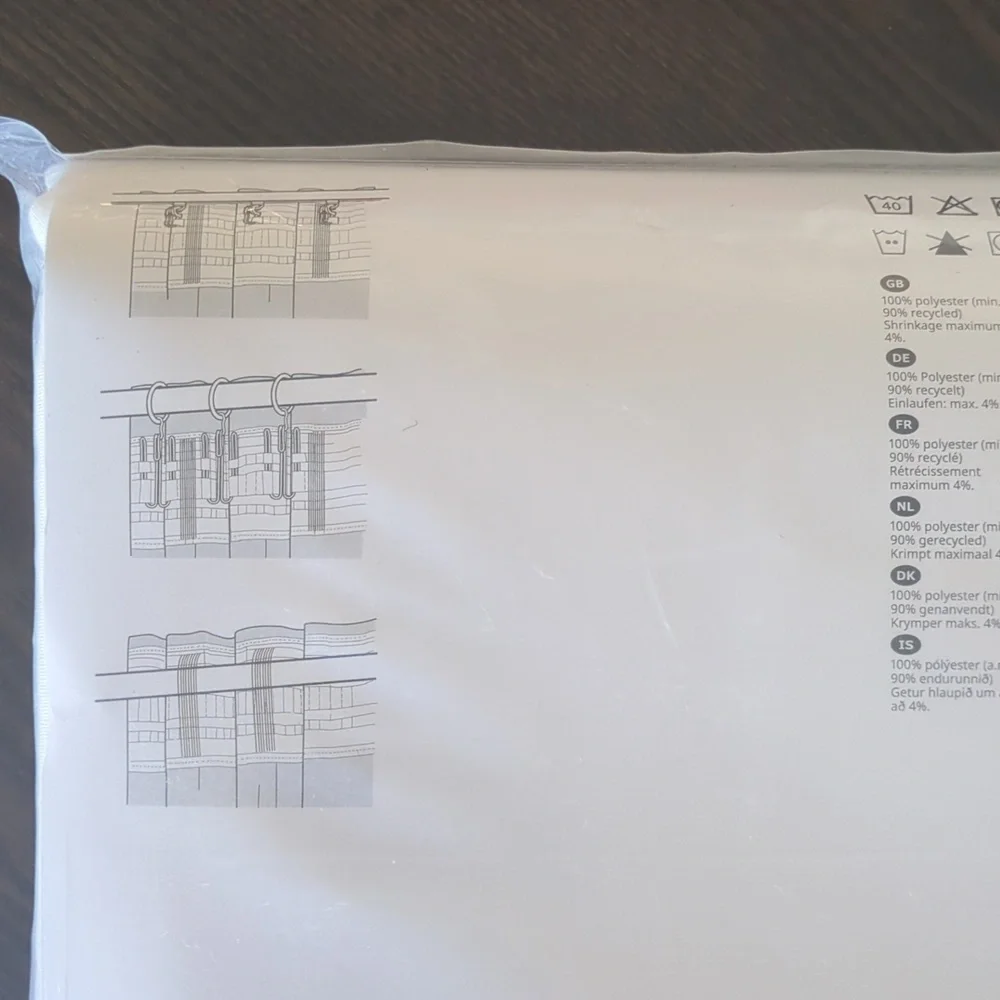 BNIP IKEA curtains